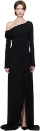 16Arlington Black Polyta Maxi Dress
