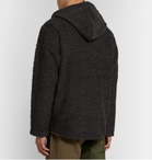 Pilgrim Surf Supply - Barnett Wool and Cotton-Blend Fleece Half-Zip Hoodie - Gray