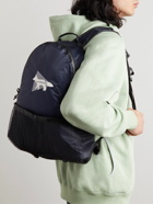 And Wander - Maison Kitsuné Rubber-Trimmed Logo-Appliquéd Ripstop Backpack