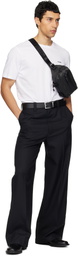 Hugo Black Bonded-Logo Belt Bag