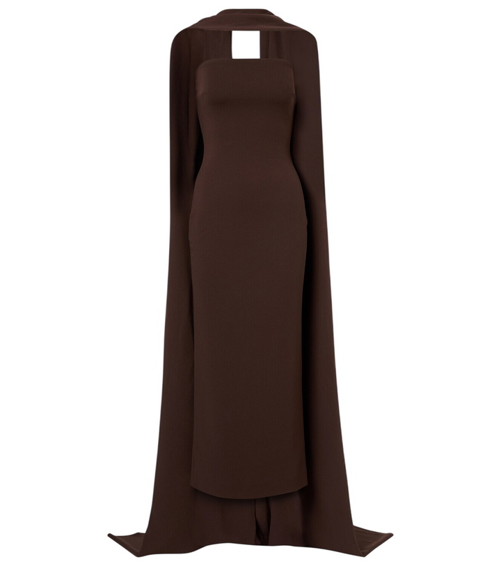 Photo: Solace London Martine scarf-detail cocktail dress