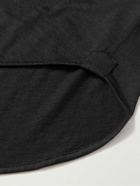 Brunello Cucinelli - Cutaway-Collar Silk and Cotton-Blend Shirt - Black