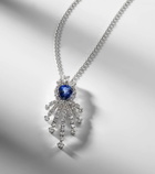 Yeprem Reign Supreme 18kt white gold necklace with sapphire and diamonds