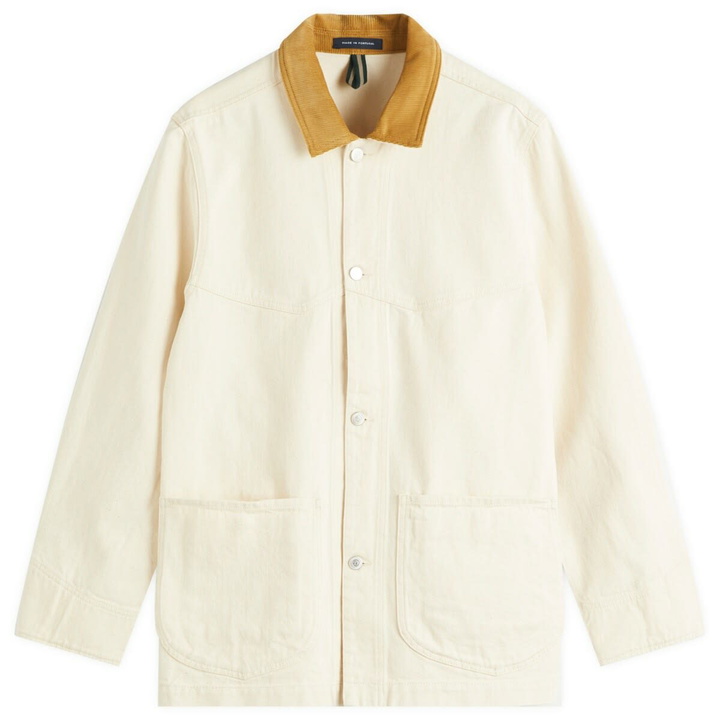 Photo: Drake's Men's Western Chore Jacket in Ecru