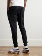 TOM FORD - Tapered Cotton-Blend Jersey Sweatpants - Blue