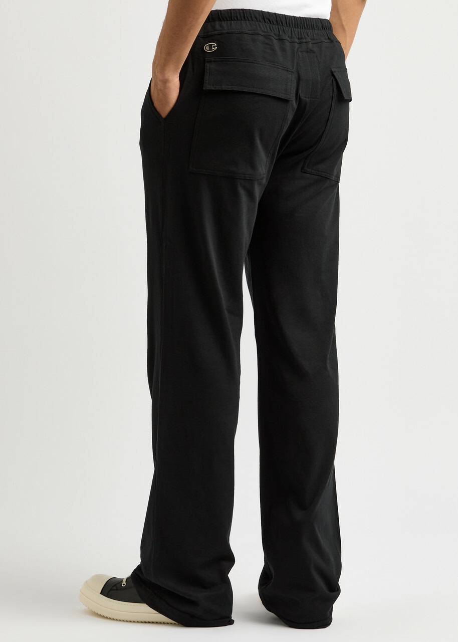 Rick Owens X Champion Dietrich Cotton Sweatpants Black Rick