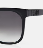 Fendi Lettering square sunglasses