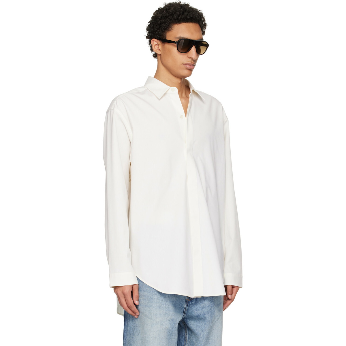 Fear of God White Cotton Wool Oxford Classic Shirt