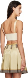 Moschino Beige Inside Out Tank Top