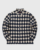Pleasures DIAMOND BUTTON DOWN blue/beige Mens Longsleefe