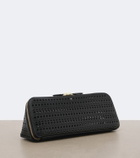 Alaïa Delta Vienne leather clutch