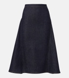 Jacquemus Lavoir de-Nîmes godet denim midi skirt