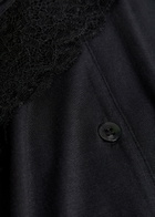 Eberjey Malou Lace-trim Jersey Pyjama set Black