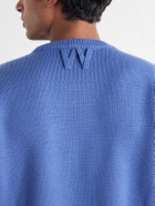 Willy Chavarria - Embroidered Wool Sweater - Blue