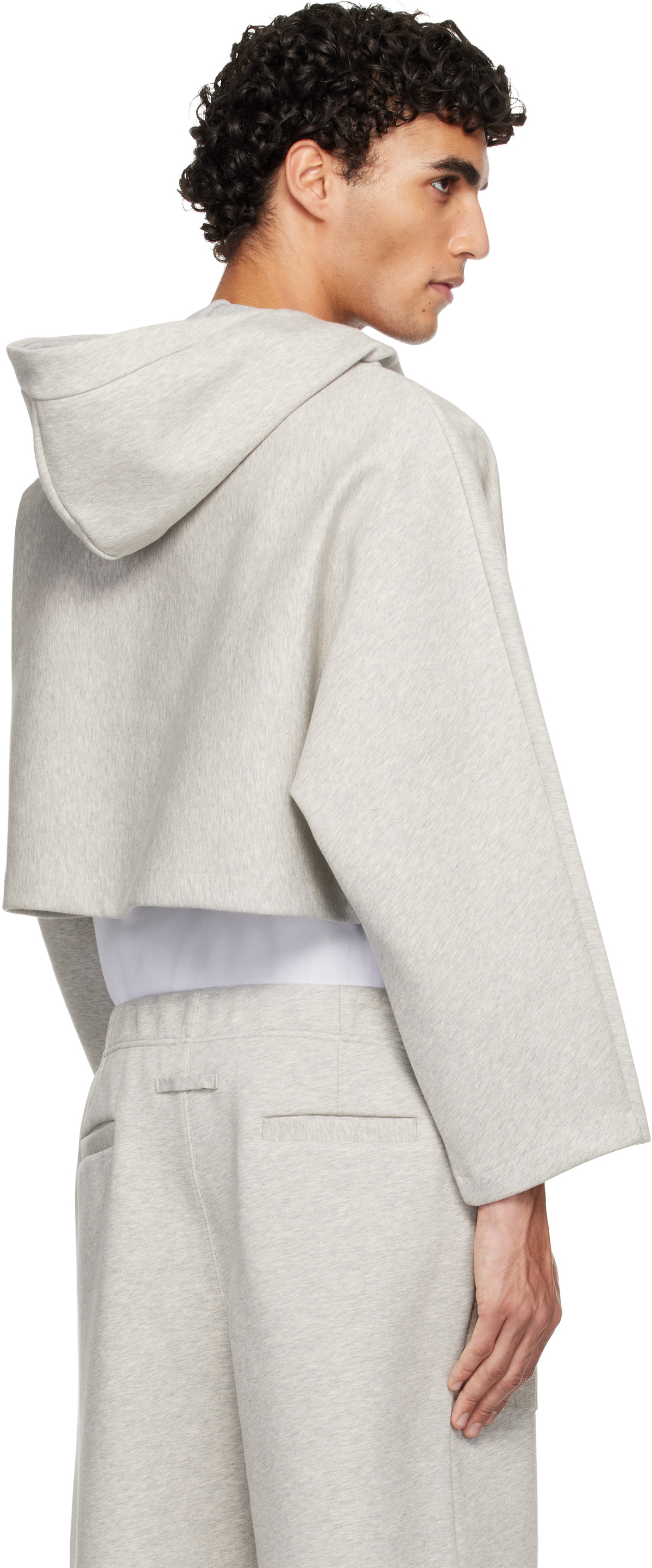 Jean Paul Gaultier Gray 'The Embossed Gaultier' Hoodie