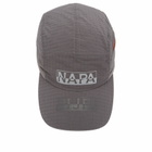 Napapijri Men's Ripstop Logo Cap in Dark Grey Solid 