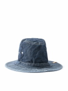 Visvim - Buckley Logo-Appliqued Denim Fedora - Blue