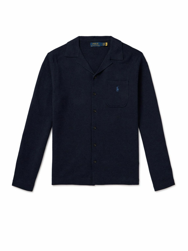 Photo: Polo Ralph Lauren - Camp-Collar Cotton-Jersey Shirt - Blue