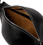 JW Anderson - Punch Bag Leather Messenger Bag - Black