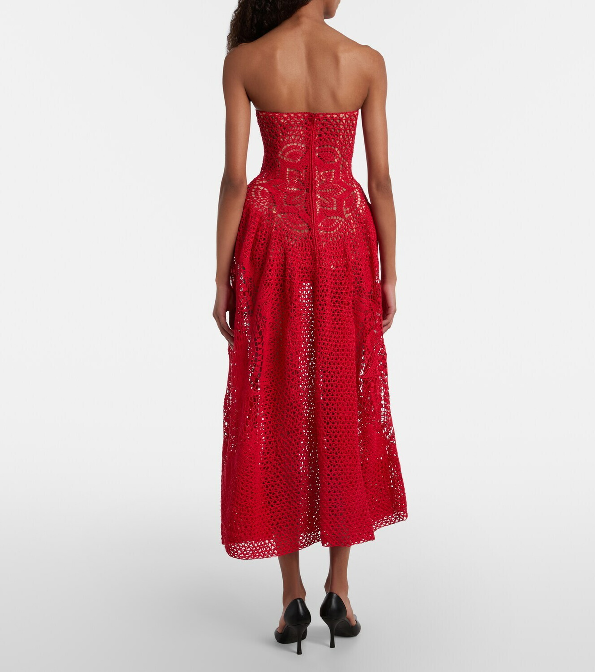 Magda Butrym Crochet cotton corset dress
