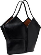 HEREU Black Calella Distressed Tote