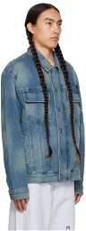 RTA Blue Oversized Denim Jacket