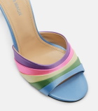 Mach & Mach Gradient 95 satin mules