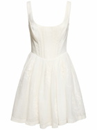 ZIMMERMANN - Alight Embroidered Corset Mini Dress