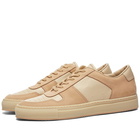 Common Projects Men's B-Ball Low Leather Sneakers in Nude