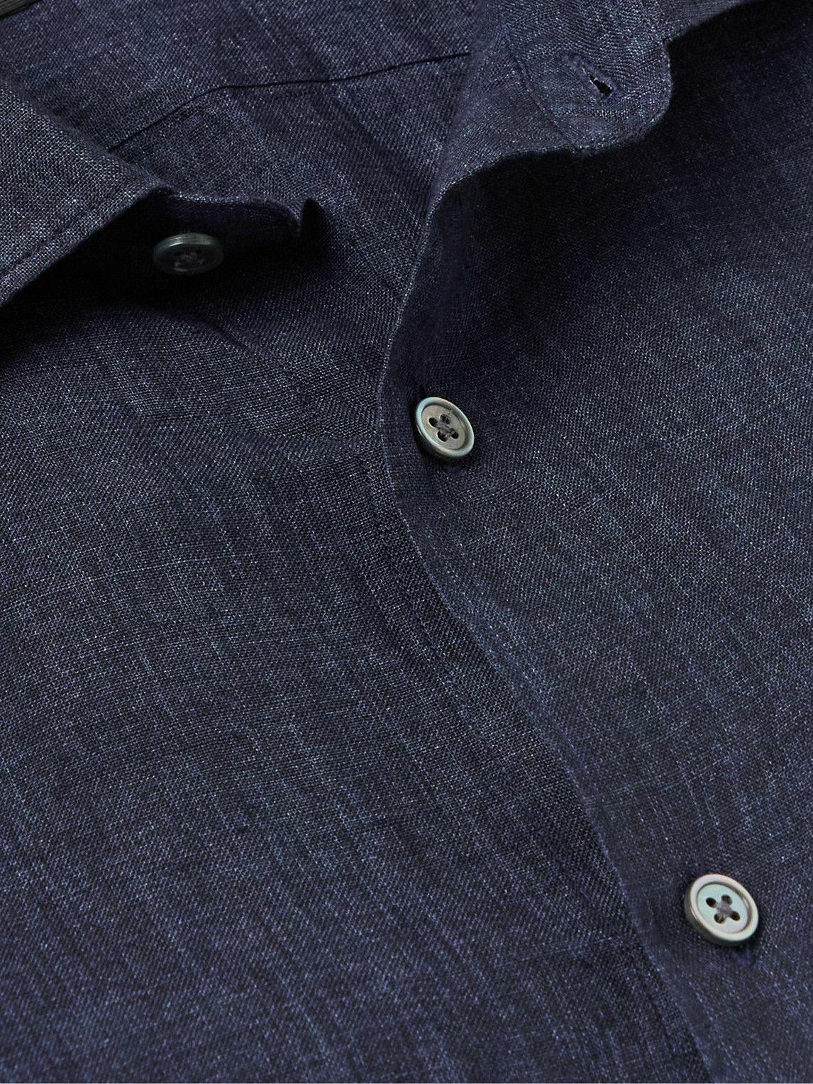 Zegna - Linen Shirt - Blue Zegna