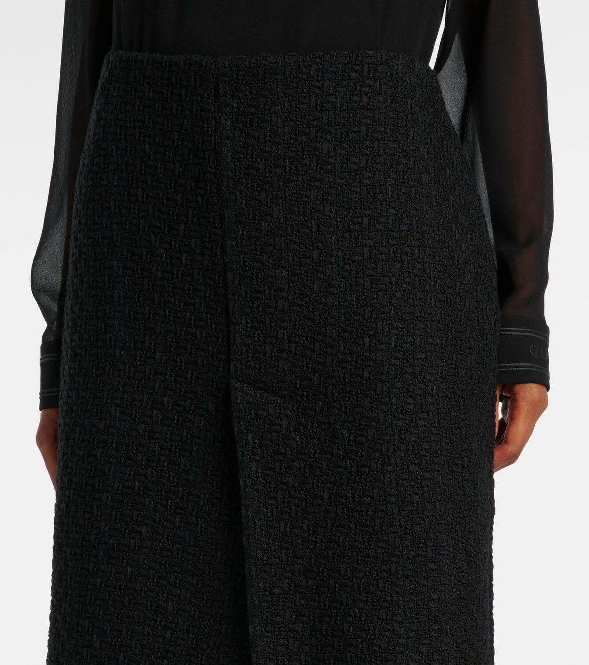 Gucci Wool-blend tweed midi skirt
