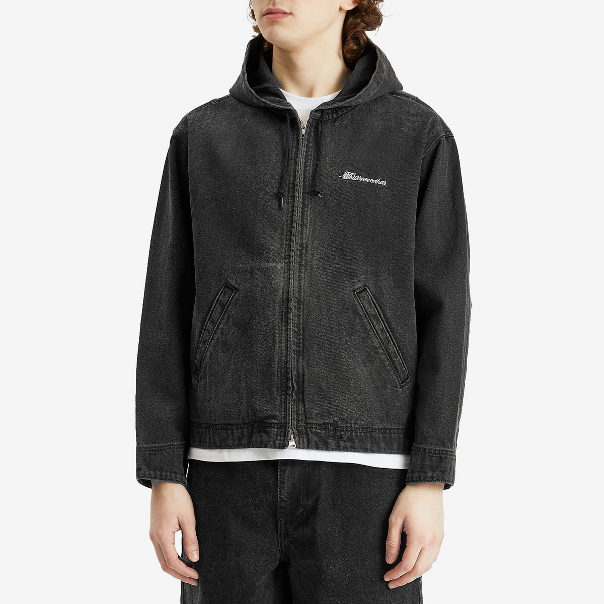 thisisneverthat Men's Washed Carpenter Jacket in Black thisisneverthat