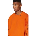 Off-White Orange and Black Abstract Arrows Sweatshirt