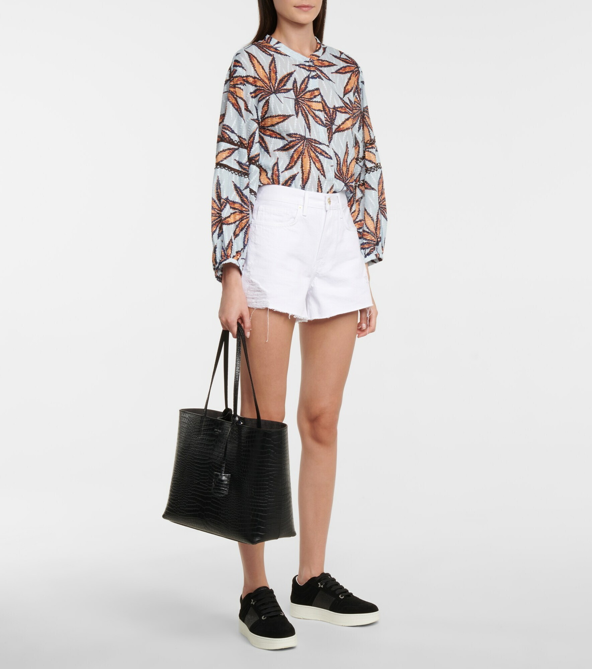 Jimmy Choo - Nine2Five Medium croc-effect leather tote Jimmy Choo