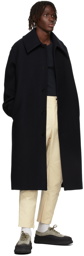 Jil Sander Navy Wool Coat