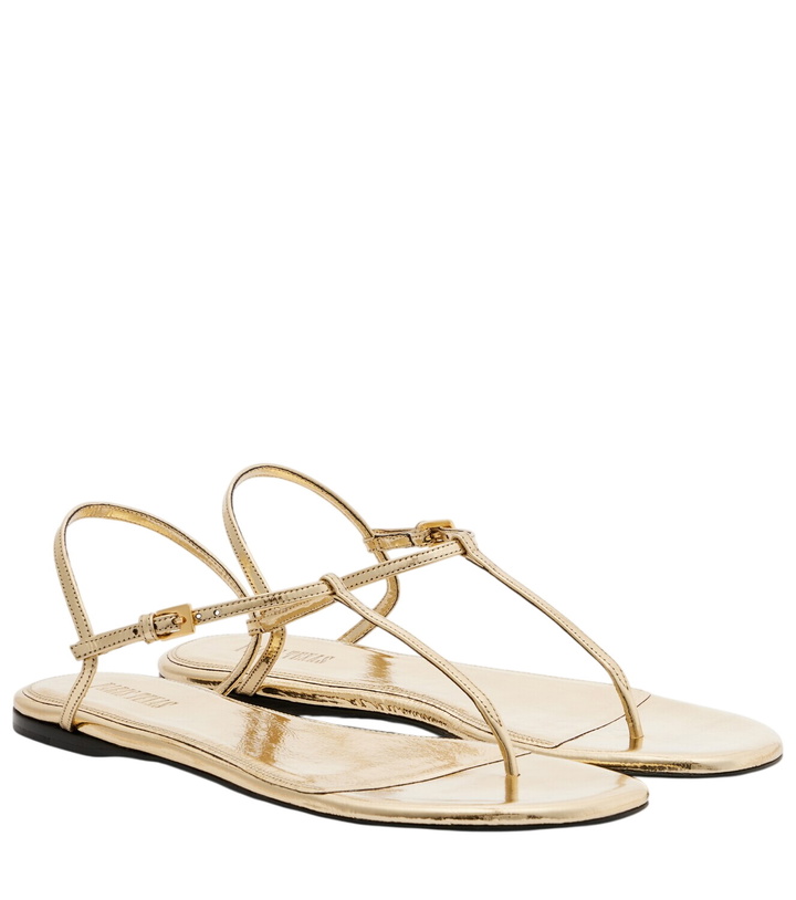Photo: Paris Texas Montecarlo metallic leather thong sandals