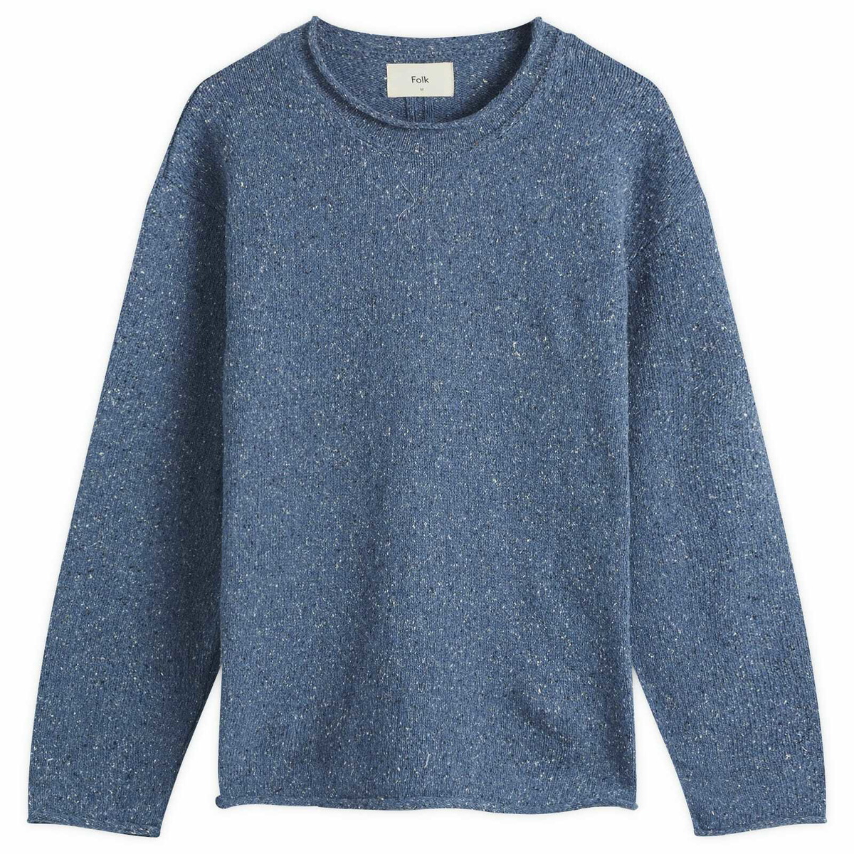 Folk Men's Slouch Sweatshirt in Soft Navy