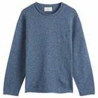 Folk Men's Slouch Sweatshirt in Soft Navy
