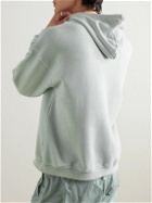 Amomento - Garment-Dyed Cotton-Jersey Hoodie - Green