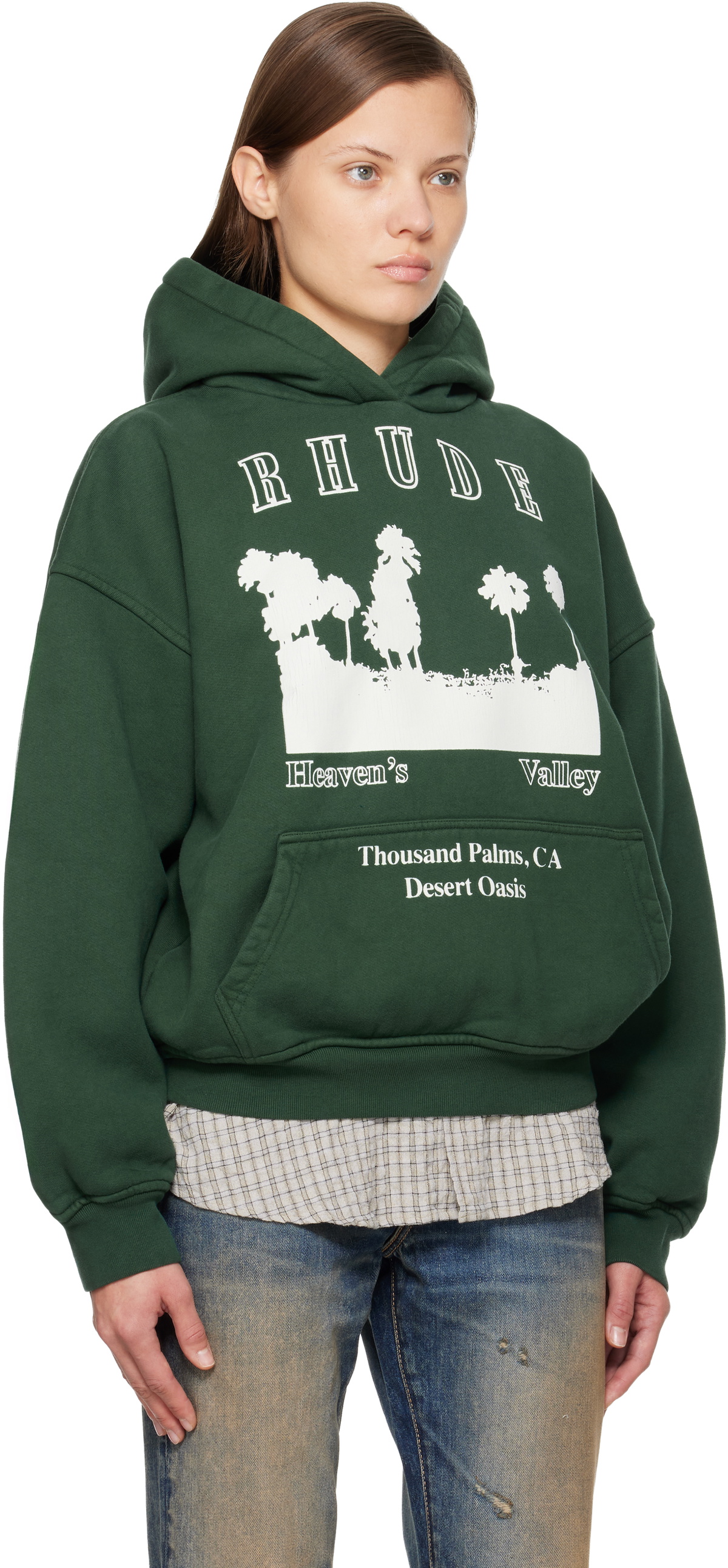 Rhude Green 'Thousand Palms' Hoodie