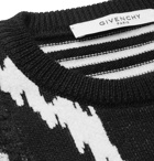 Givenchy - Wool-Blend Jacquard Sweater - Men - Black