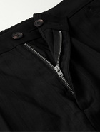 Our Legacy - Sailor Wide-Leg Crinkled-Twill Trousers - Black