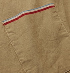 BODE - Camp-Collar Striped Cotton-Canvas Shirt - Neutrals