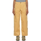 Jacquemus Yellow Le Pantalon Quadri Cargo Trousers