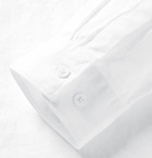 Theory - Kier Grandad-Collar Linen Shirt - White