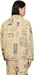 KidSuper Beige Print Denim Jacket