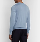 Theory - Slim-Fit Wool Sweater - Blue