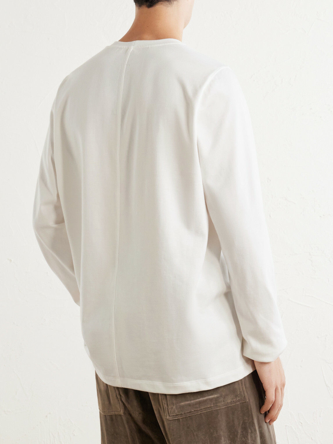 Rick Owens - Crewneck Cotton-Jersey Shirt - White