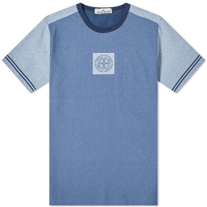 Photo: Stone Island Tela Plated Chalk Logo Tee