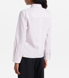 Calvin Klein Collection Pinstripe cotton poplin shirt